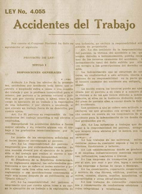 ley accidentes 1924